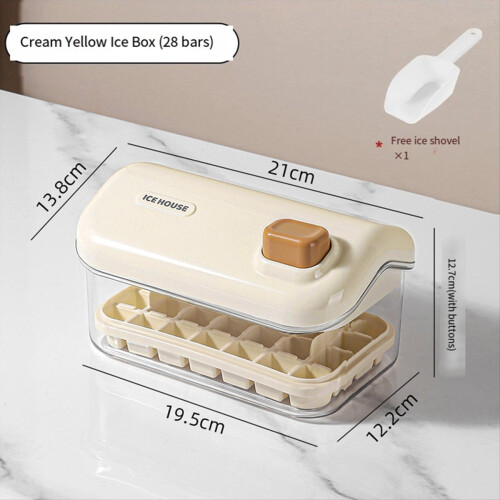 Ice Storage Box Mold Household Ice Maker Artifact White B 1