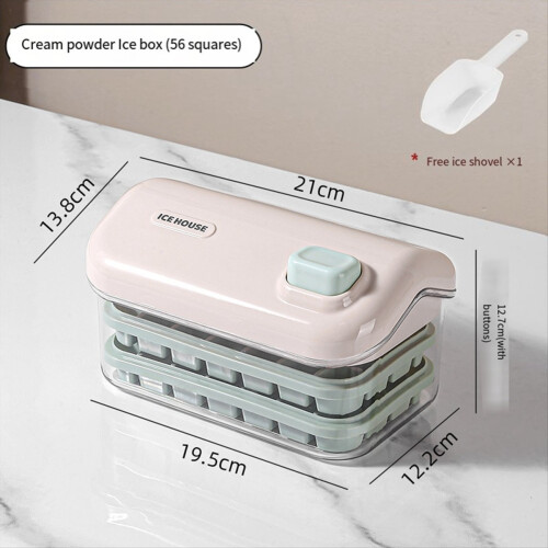 Ice Storage Box Mold Household Ice Maker Artifact Pink A 1