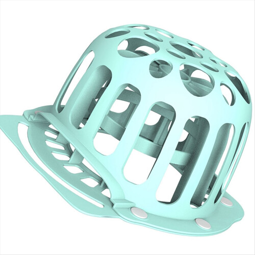 Hat Cleaning Cage Baseball Cap Cleaning Rack Silicone Blue 1