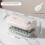Ice Storage Box Mold Household Ice Maker Artifact Pink B 2