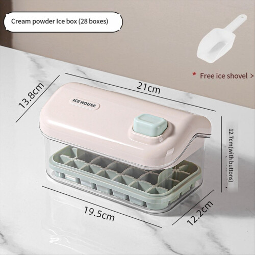Ice Storage Box Mold Household Ice Maker Artifact Pink B 1