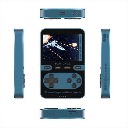 Fast Charging Mobile Power Game Machine 5000MA Palm Game Machine Blue 1