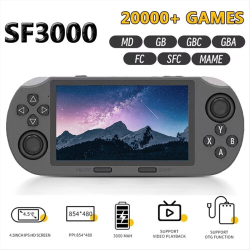 Game Player Retro Handheld Game Console 4.5 In IPS Screen for PS1 2
