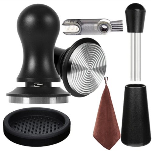 Set di accessori per caffè espresso con pressino e strumento WDT, 58 mm 2