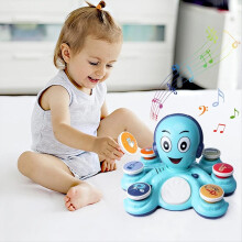 Jouets musicaux pour bébés, jouets éducatifs pour tout-petits, jouets musicaux Octopus, A