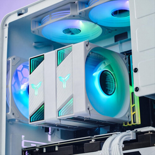 Cooler para CPU ARGB Dual-Tower -3000 Branco 2