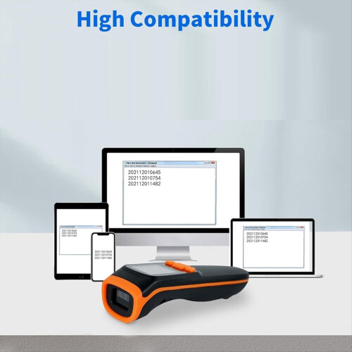 Ασύρματος σαρωτής αποθεμάτων 2D Bluetooth QR Barcode Data Collector 2