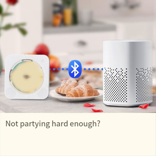 Draagbare cd-speler - 718 - Bluetooth, dubbele luidsprekers, groene EU-stekker
