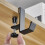 5 Pcs Single-Layer Locking Table Hook Student Bag Hook White 1