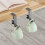 5 Pcs Single-Layer Locking Table Hook Student Bag Hook White 7