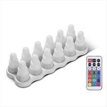 Rechargeable RGB LED Tea Wax Light Electronic Tea Candle Lamp AU Plug