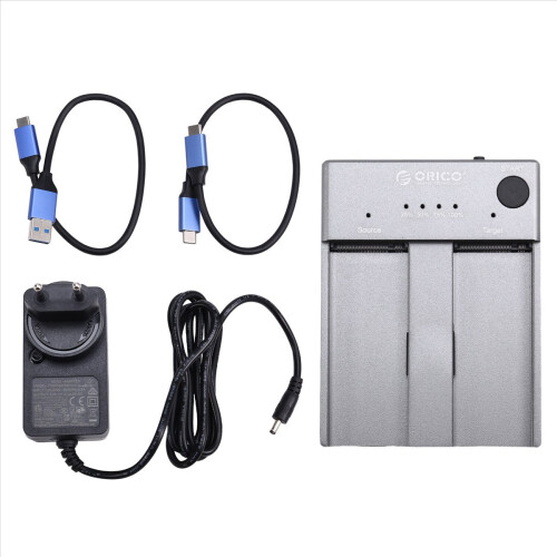 M.2 NVMe Cloner Dual Bay, M.2 Duplicator Offline Clone EU PLUG 1