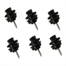 6pcs Guitar with Nail Tail Nail Electric Guitar Accessories,Black