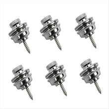 6pcs Guitar with Nail Tail Nail Electric Guitar Accessories,Silver