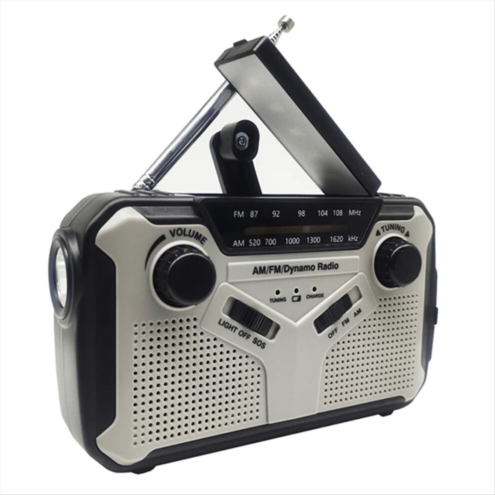 Solar Radio, Am/Fm Portable Crank Radio Dynamo Emergency Radio 4853732201315