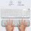 Almofada de proteção para mouse e teclado com textura de massagem 2