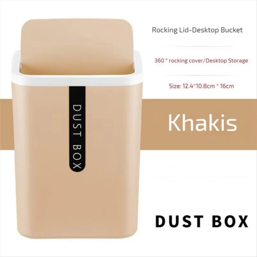 Small Waste Bin Desktop Garbage Basket Home Table Office Supplies 1