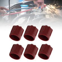 50Pcs ABS Air Conditioning Valve Cap M10X1 Universal for Cars & Trucks