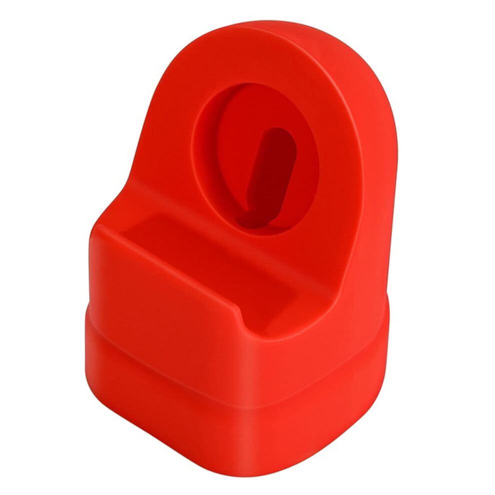 Charger Stand For Watch Silicon Desk Charging Station Dock For All Series Smartwatch Red 9393856638475