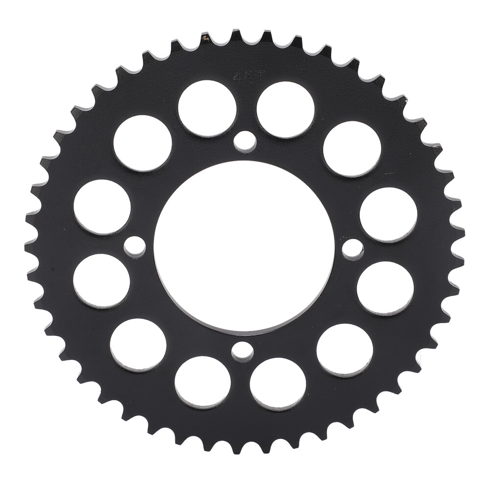420 45T Steel Motorcycle Rear Sprocket For Atv & Karts Black 4021355780962