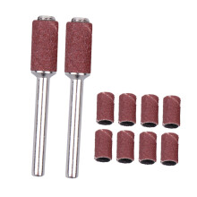 Grit Polishing Sandpaper Rings With Mandrel For Nail Drill Manicure Pedicure Metal Plastic Wood Jade High Efficiency