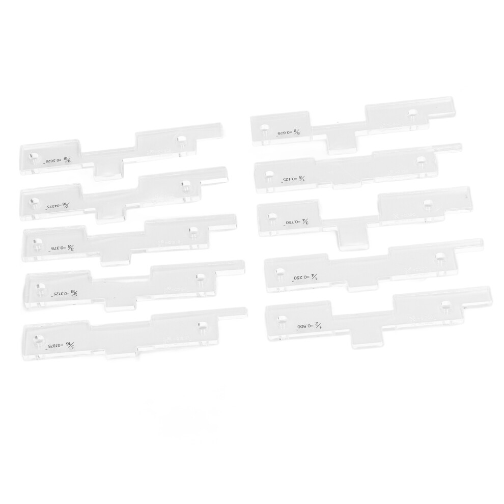10Pcs Acrylic Router Table Setup Bars, High Accuracy Woodworking Tool 8791355784692