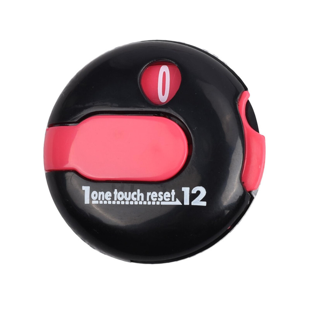 Simple Reset Golf Counting Tool One-Touch Reset Golf Counter Mini Stroke Clicker Tally Tracker Up To 12 Shots Red Black-image-OPC-PMG2XRT-NEW
