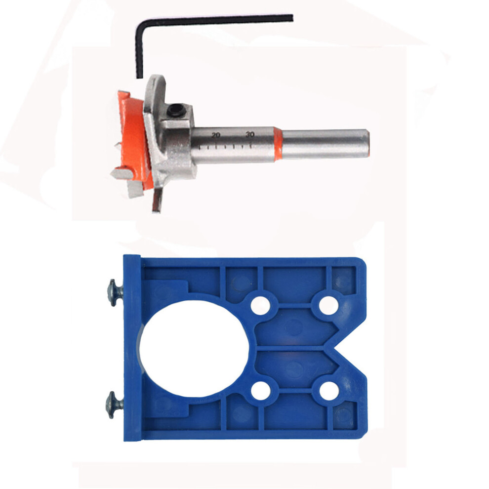 Concealed Hinge Jig Kit With 35Mm Drill & Adjustable Hole Opener 3231355795434