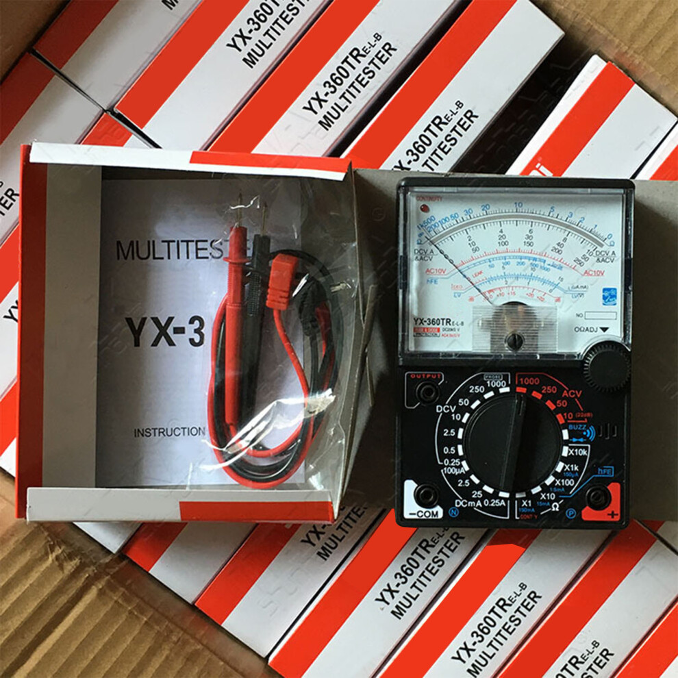 Pointer Multimeter Ammeter Volt Ohmmeter With Probes And Buzzer Yxâ360TreâLâB 6931355796833