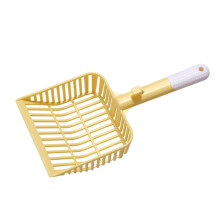 PC Litter Long-Handle Sifting Cat Litter Shovel For Kitten Waste, Yellow Litter Box Tool