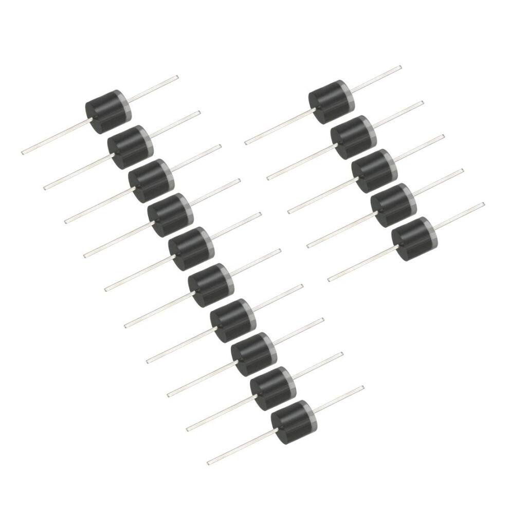 6A10 Rectifier Diode 6A 1000V Silicon Diode Through-Hole 15 Piece Pack 9393856639021