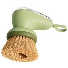 Dish Brush With Soap Dispenser Built-In Soap Reservoir For Pots Pans And Sinks Palm-Style Kitchen Scrub