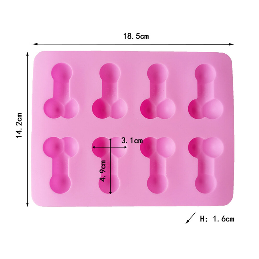 Pink Silicone Cake Mold Food Grade, 18.5x14.2cm for Desserts-image-OPC-PMG52PJ-NEW