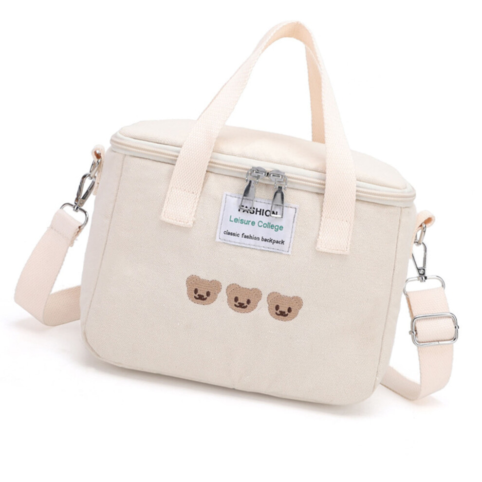 Durable Oxford Mommy Bag With Vivid Colors, Large Capacity, White