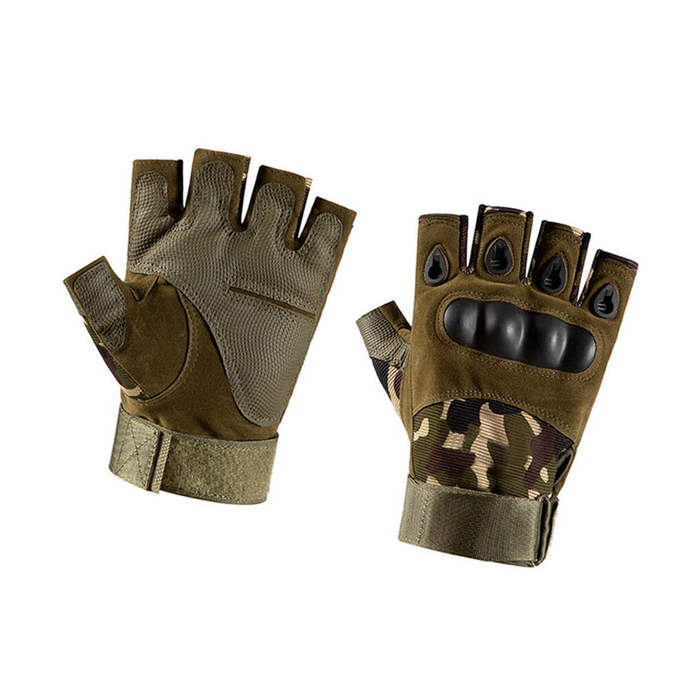 Half Finger Cycling Gloves Silicone Breathable Camouflage Xl 9411355807199