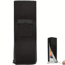 Waterproof 210D Patio Heater Cover Fits Most Outdoor Garden Heaters, Drawstring Closure, Zipper Pocket