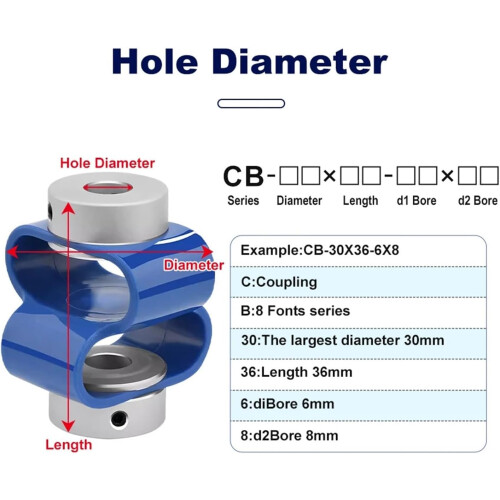 CB Encoder Special Coupling Flexible 8-Shaped Encoder Coupling German Rubber CB-46X43-6x10 For Servo Motor Accessories 2