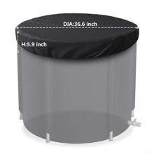 Outdoor Ice Bath Cover, Heavy-Duty Waterproof, 36.6 x 5.9 Inches, Dust and Weather Resistant For Cold Water Therapy