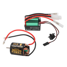 Gebürsteter Motor ESC-Combo 540 21T 65A Wasserdicht Grün für RC-Autos