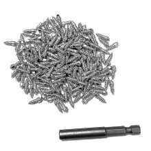 (As show, One size) SNQTV-200pcs 4x12mm Wheel Lugs Snow Screw Tire Studs Anti Skid Falling Spikes For Car Motorcycle Bicycle