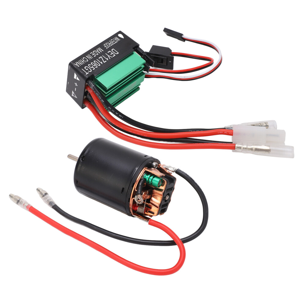 540 Brushed Motor With 65A Esc, 55T Rc Parts Green/Black 4941355817898