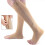 Flesh Color L/XL Zipper Compression Socks Nylon Soft Breathable 4
