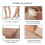 Flesh Color L/XL Zipper Compression Socks Nylon Soft Breathable 10