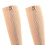 Flesh Color L/XL Zipper Compression Socks Nylon Soft Breathable 12