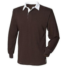 (M, Navy-Slate collar) SNQTV-Front Row Mens Long Sleeve Sports Rugby Shirt