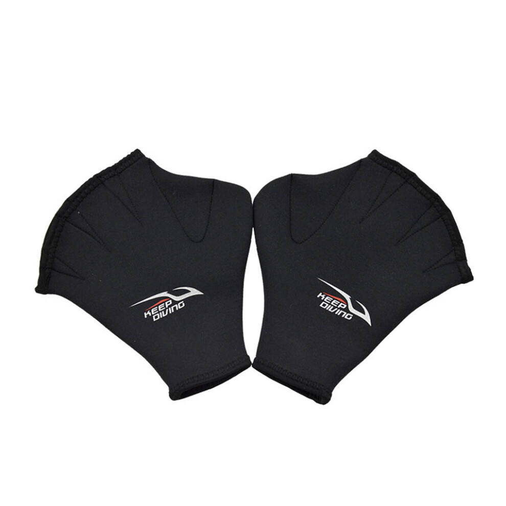 (L) 2X Swim Paddle Kayak Gloves Training Aid Professional Diving Equipment-image-OPC-PMG57SG-NEW
