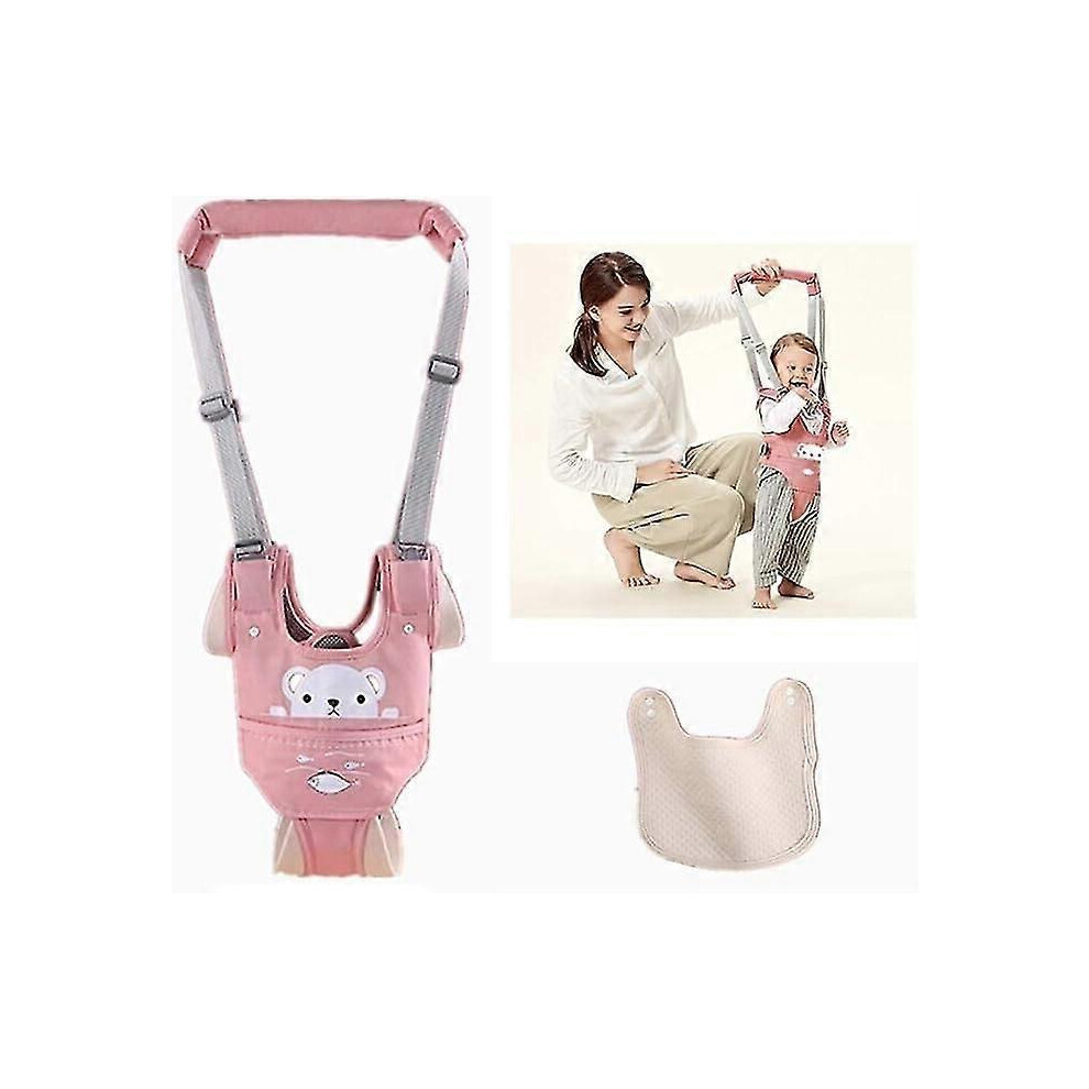 (As Show, One Size) Baby Walking Harness, Adjustable Walking Kids Harness With Bib, Baby Walking Harness, Baby Walking A Kikidex