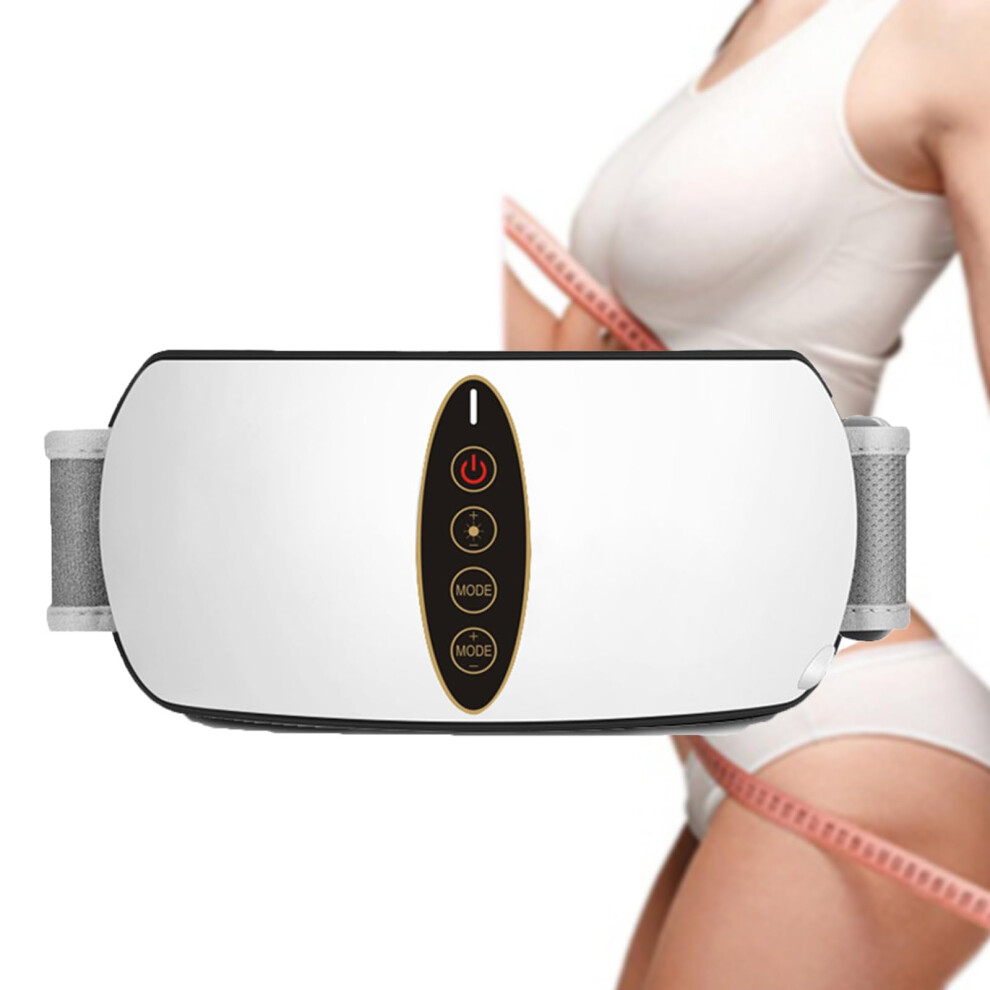 Electric Abdominal Massager Vibrating 3 Temperature Levels 5 Modes Heat Vibration Waist Belt For Abdomen Back Neck Legs