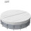 Solar Covers for Round For Above Ground Pools 12Ft Silver Foldable Easy To Use 4