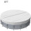Solar Covers for Round For Above Ground Pools 12Ft Silver Foldable Easy To Use 5